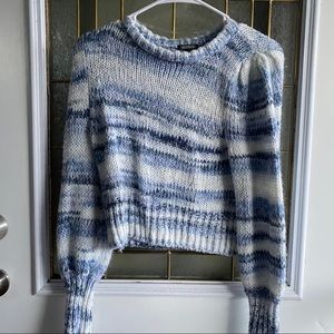 Blue striped sweater